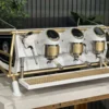 SanRemoCafeRacer3GroupWhite_FullGoldAccentsEspressoCoffeeeMachine1858PrincesHighwayClaytonCoffeeMachineWarehouseIMG_4671 San Remo Cafe Racer 3 Group Espresso Machine White & Gold - Used