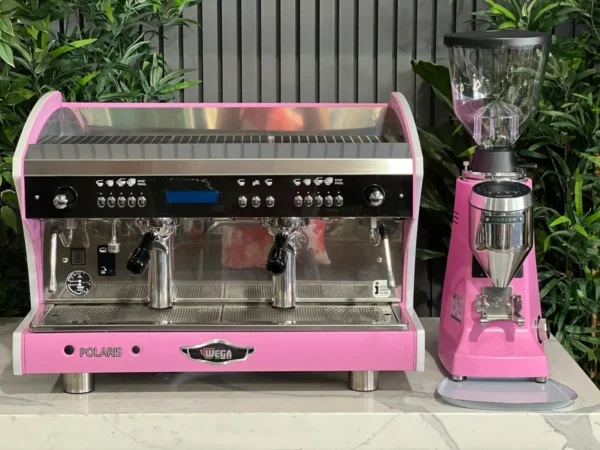 Wega Polaris Tron 2 Group Coffee Machine - Used + Mazzer Major V Electronic Grinder - New