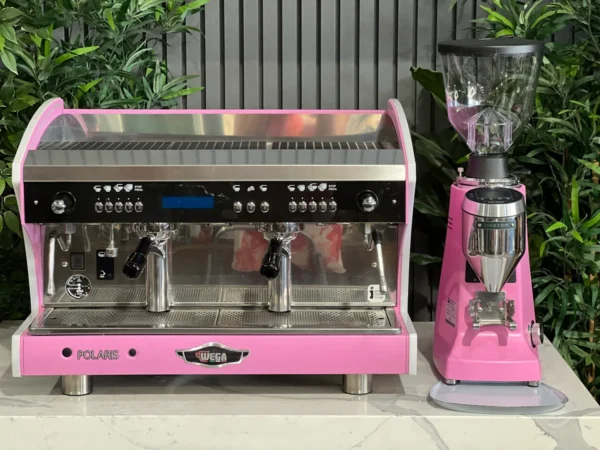Wega Polaris Tron 2 Group Coffee Machine - Used + Mazzer Major V Electronic Grinder - New