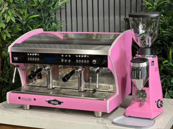 Wega Polaris Tron 2 Group Coffee Machine - Used + Mazzer Major V Electronic Grinder - New