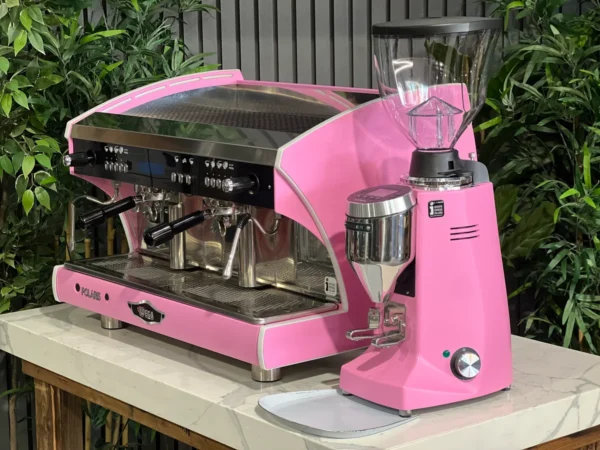 Wega Polaris Tron 2 Group Coffee Machine - Used + Mazzer Major V Electronic Grinder - New