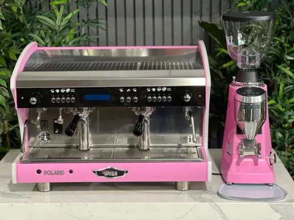 Wega Polaris Tron 2 Group Coffee Machine - Used + Mazzer Major V Electronic Grinder - New