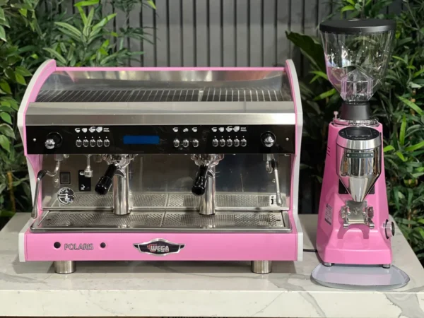 Wega Polaris Tron 2 Group Coffee Machine - Used + Mazzer Major V Electronic Grinder - New